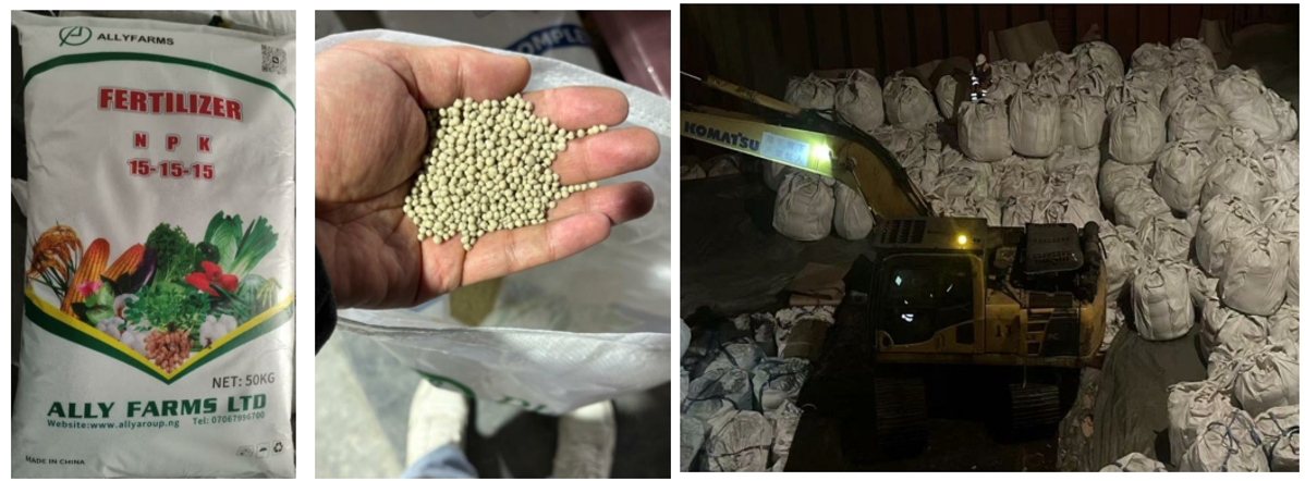 2023年，通过一次装运向安哥拉出口10000吨NPK 12-24-12