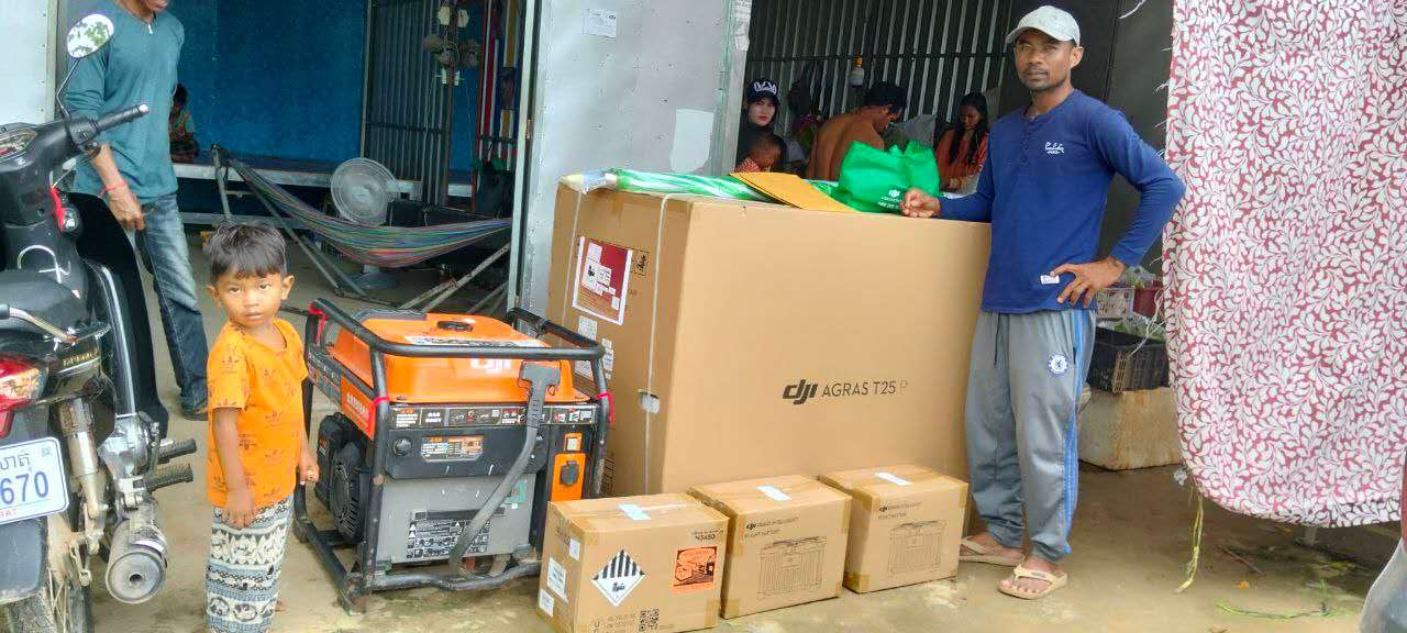 2025年8月14号成功交付一套无人机设备