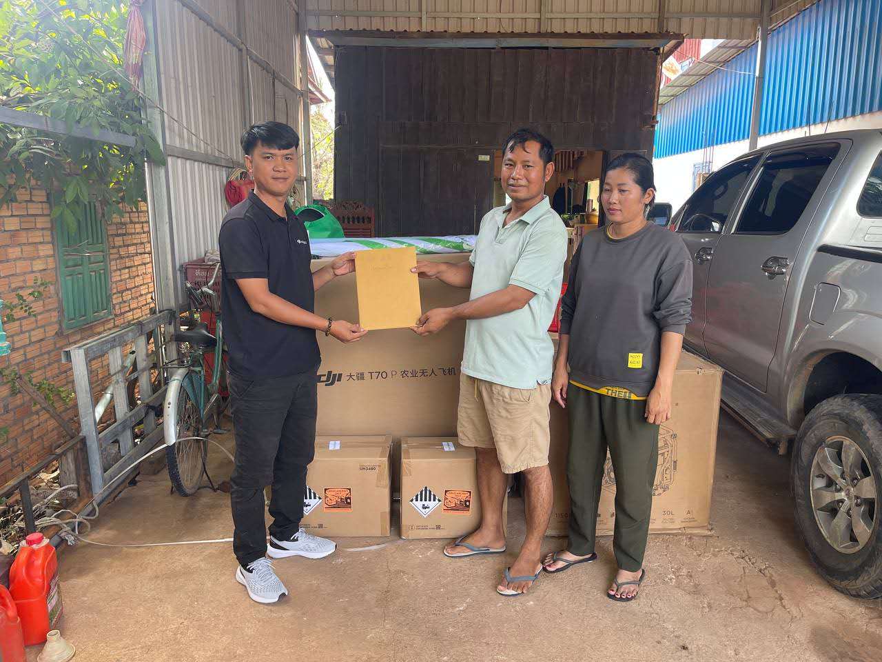 2025年8月11号成功交付一套无人机设备